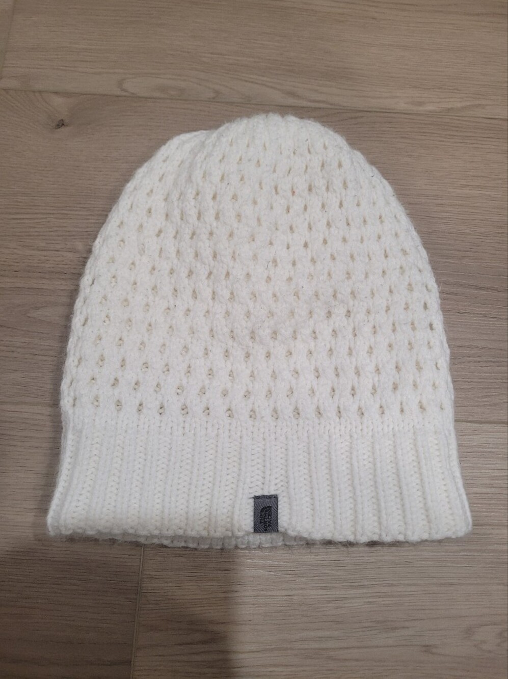 The North Face Onesize Unisex Cream Knit Beanie Hat